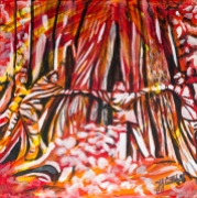 Giant cedars, in Cathedral Grove, BC, Celebrate Canada, Yvette Cuthbert, Artist