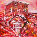 Saltbox house and root cellar, Celebrate Canada, Yvette Cuthbert