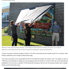 Portage la Prairie's Canada 150 mural unveiled